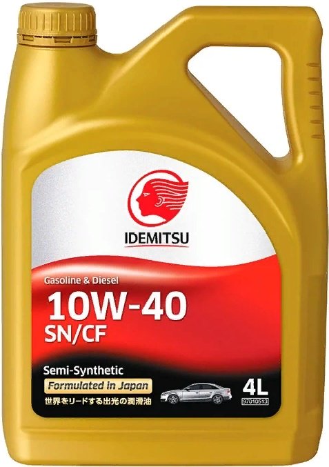 Моторное масло Idemitsu 10W40 SN/CF 4л