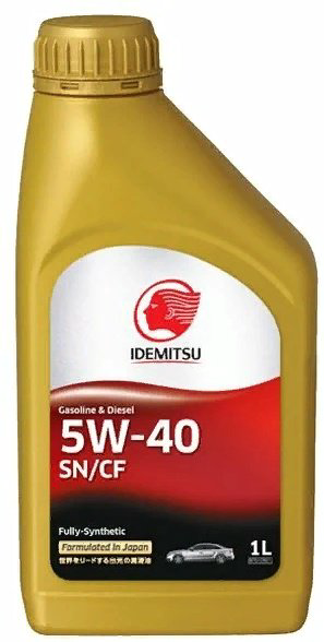 Моторное масло Idemitsu 5W40 SN/CF 1л купить,NaN