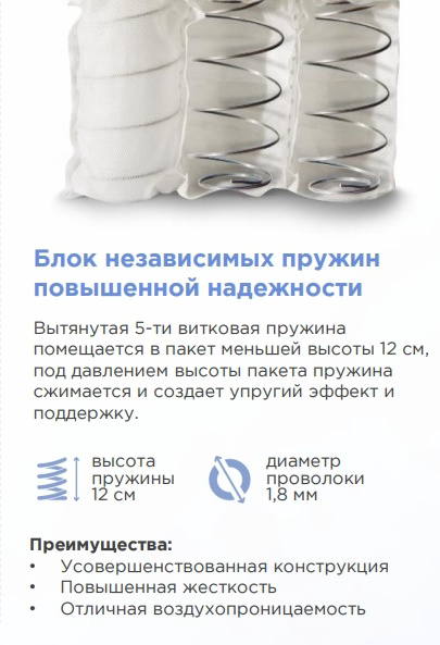 Матрас Askona Prime Hit 123628384_237502133 90x200x20см жаккард купить,NaN
