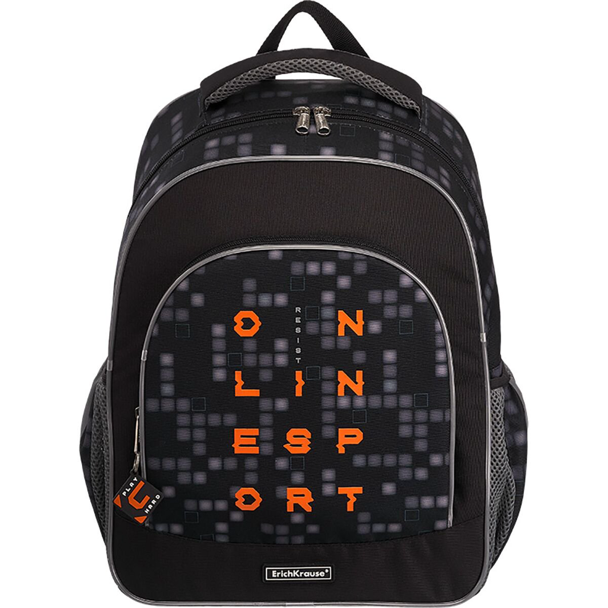 Рюкзак ErichKrause ErgoLine Game Over 15л черный купить,NaN