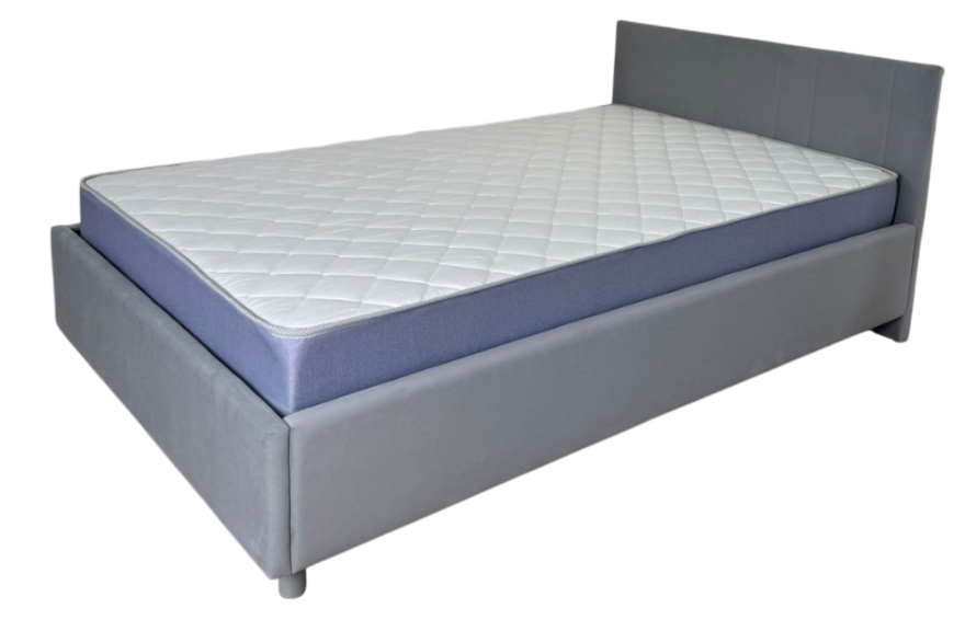 Кровать Dreamo Айрис Берн 120x200см с матрасом серый