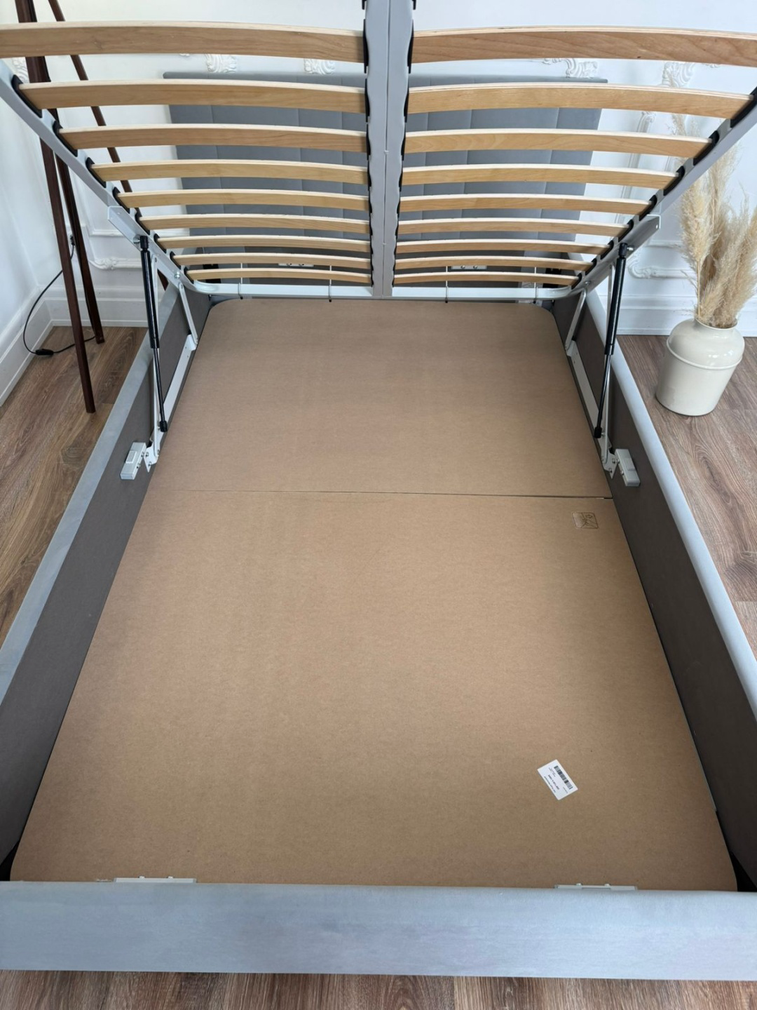 Кровать Dreamo Айрис Берн 120x200см с матрасом серый купить,468900