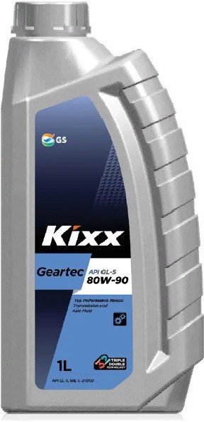 Трансмиссионное масло Kixx GEARTEC GL-5 80W90 1л