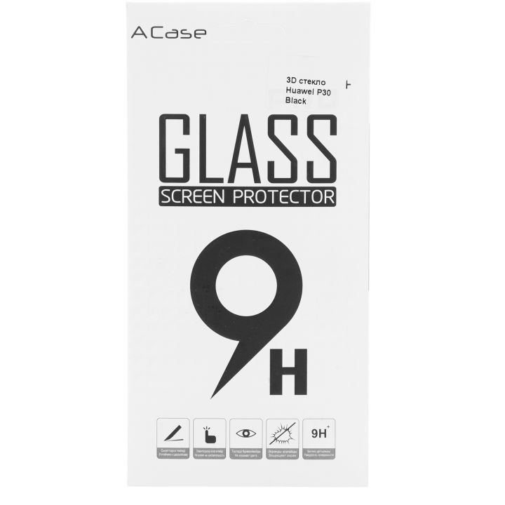 Стекло защитное A-Case 3D на Huawei P30 купить,NaN