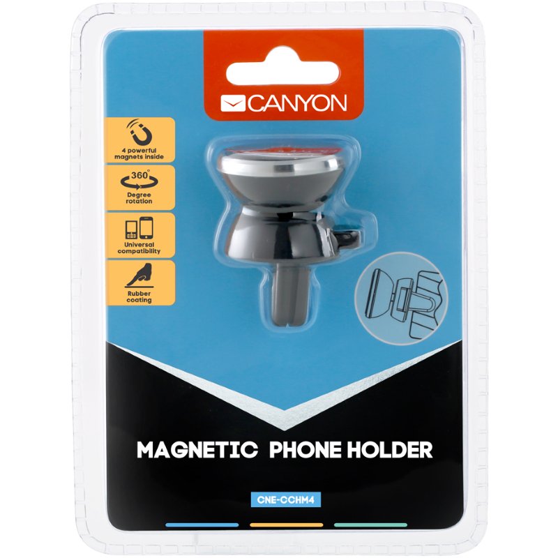 Держатель автомобильный Canyon CNE-CCHM4 черный