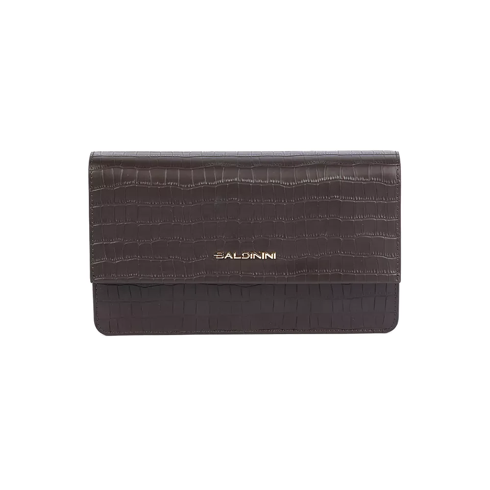 Сумка Baldinini Medium flap with chain strap Obsessio 00002442-2516545 коричневая