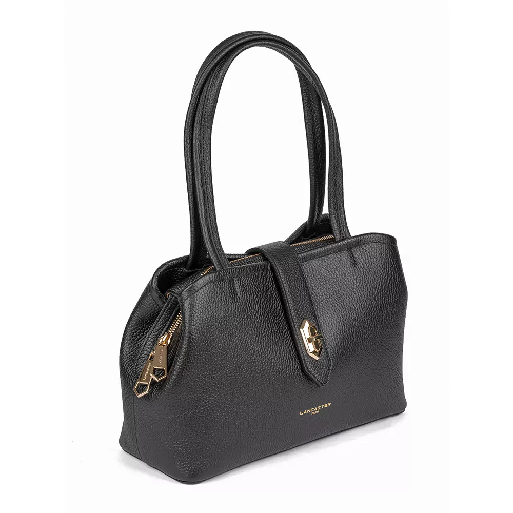 Сумка Lancaster Sac cabas epaule Avec fermoir M Top Double 470-68 черная купить,0