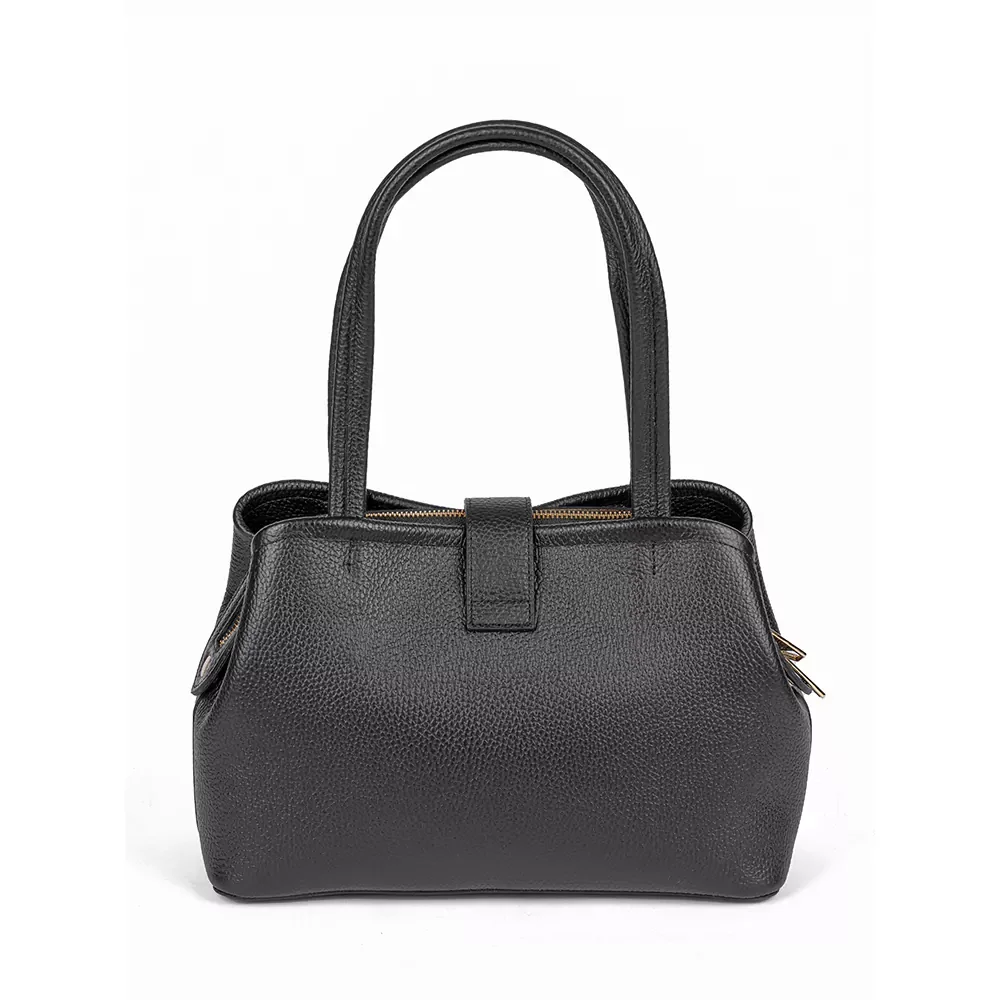 Сумка Lancaster Sac cabas epaule Avec fermoir M Top Double 470-68 черная купить,0