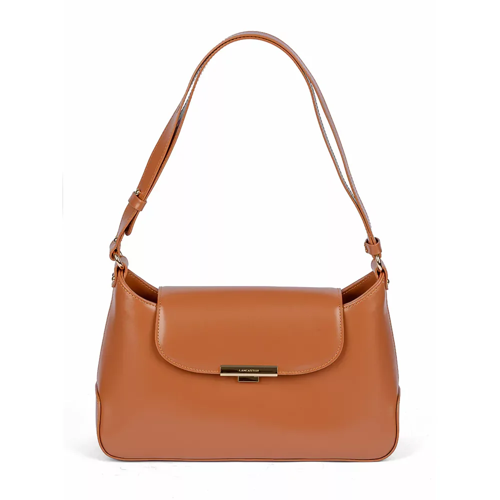 Сумка Lancaster Sac besace A rabat avec fermoir L Suave Evenly 480-027 коричневая
