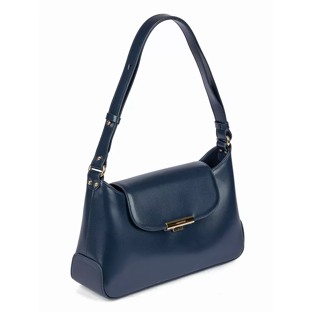 Сумка Lancaster Sac besace A rabat avec fermoir L Suave Evenly 480-027 синяя купить,0