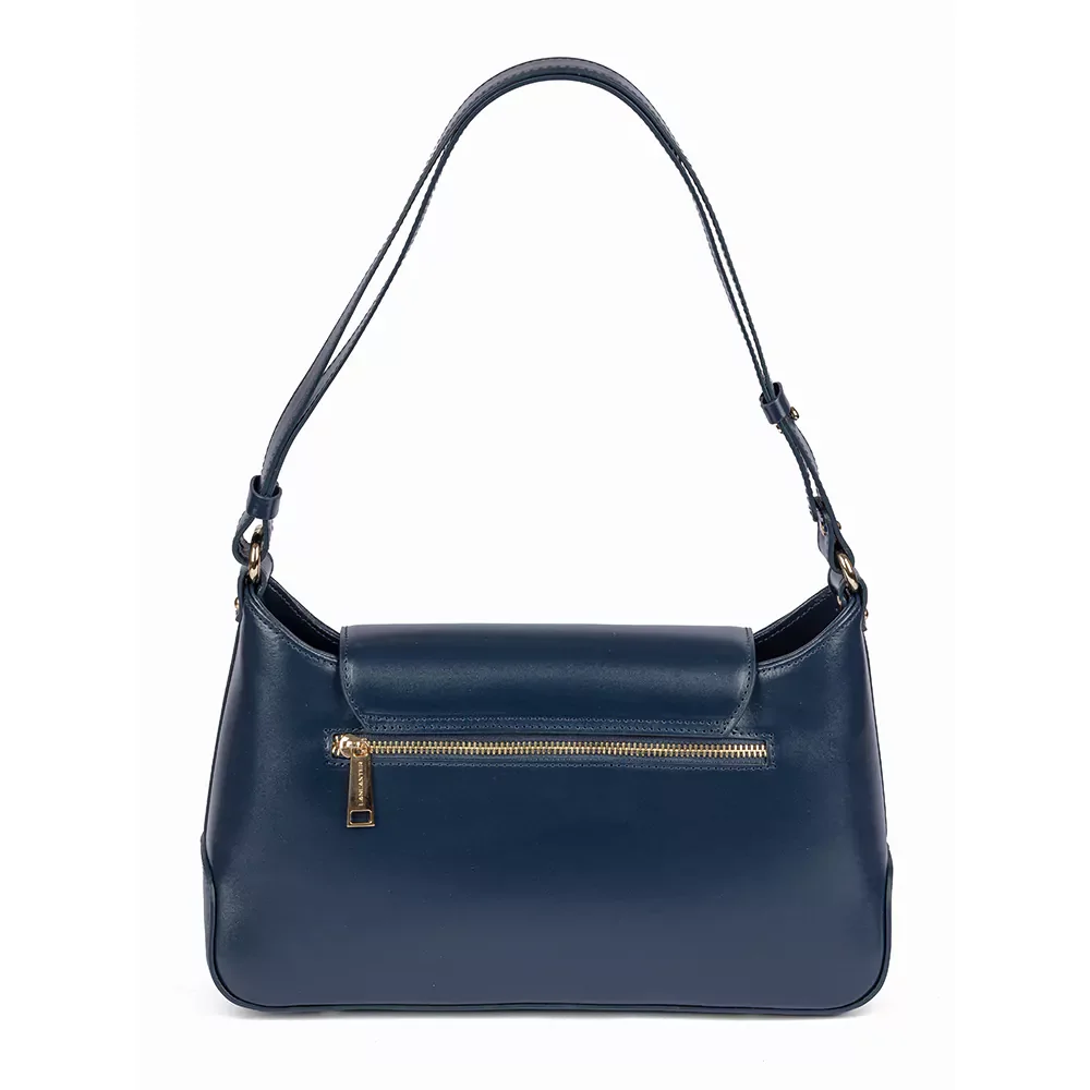 Сумка Lancaster Sac besace A rabat avec fermoir L Suave Evenly 480-027 синяя купить,0