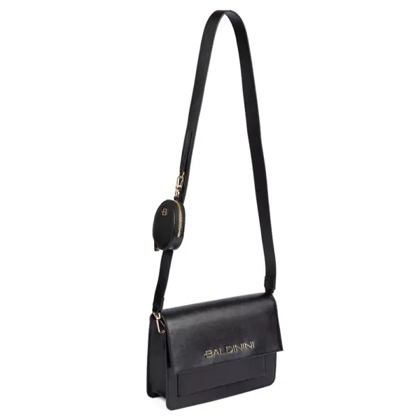 Сумка Baldinini Medium flap w/2 perses Los Angeles 00002421-24516565 черная купить,0