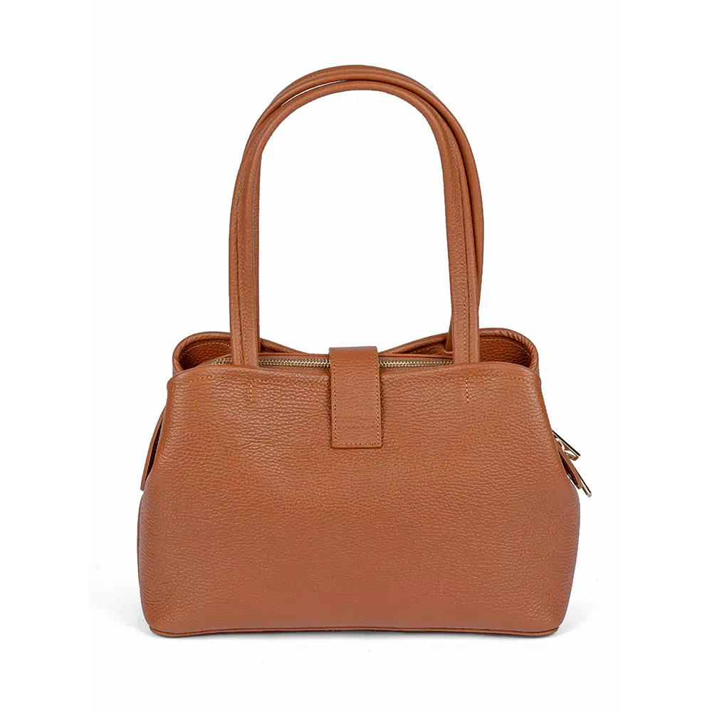 Сумка Lancaster Sac cabas epaule Avec fermoir M Top Double 470-68 коричневая купить,0