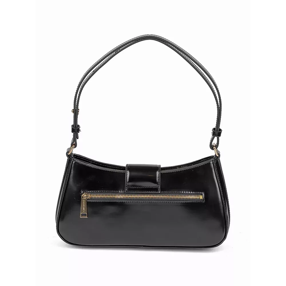 Сумка Lancaster Sac baguette A rabat avec fermoir Gelato lly 531-051 черная купить,0
