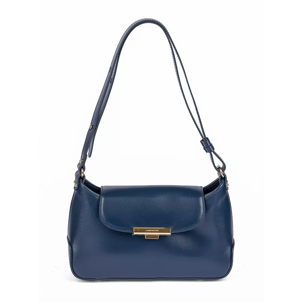 Сумка Lancaster Sac baguette A rabat avec fermoir M Suave Evenly 480-026 синяя