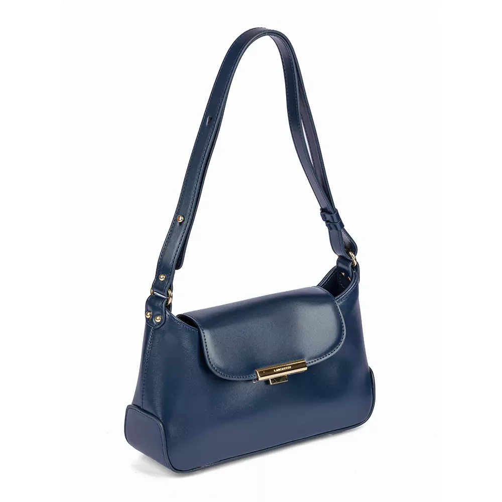 Сумка Lancaster Sac baguette A rabat avec fermoir M Suave Evenly 480-026 синяя купить,0