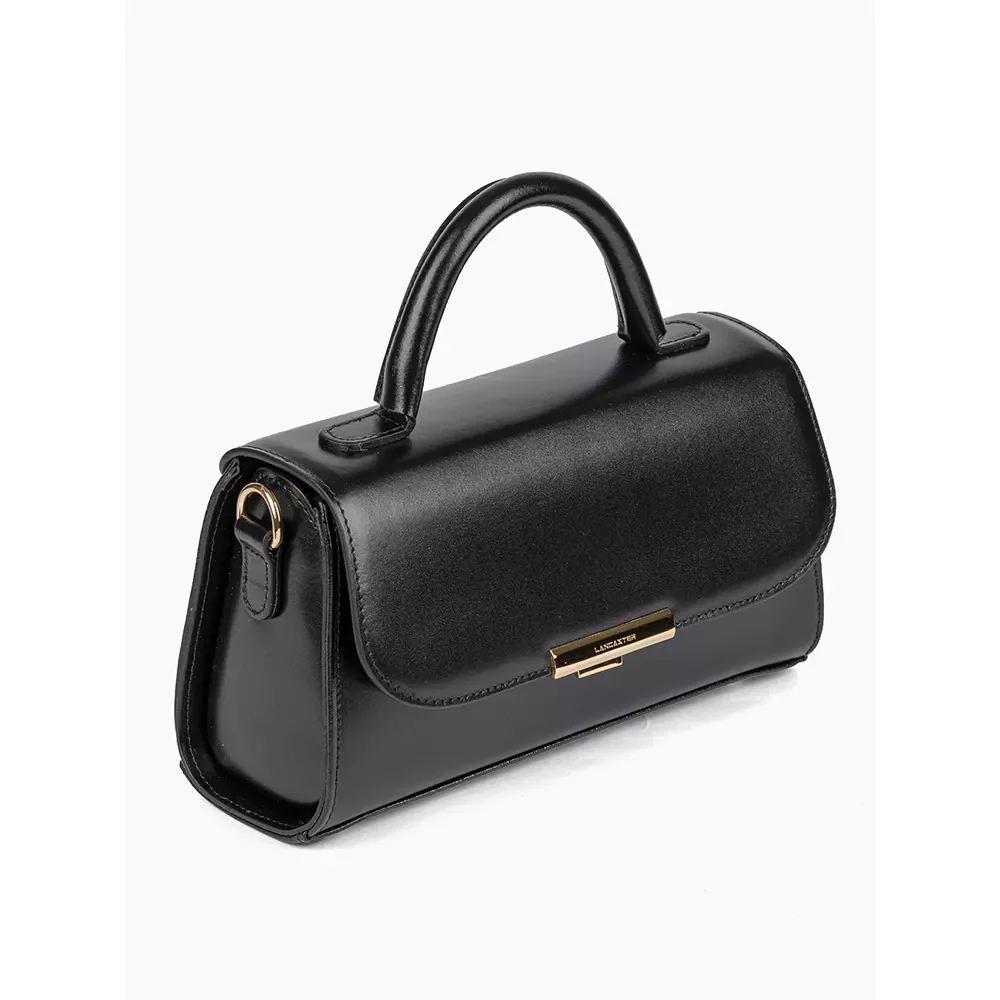 Сумка Lancaster Sac baguette A rabat avec fermoir M Suave Evenly 480-025 черная купить,0