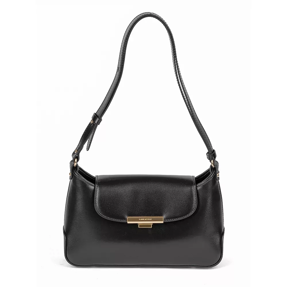 Сумка Lancaster Sac baguette A rabat avec fermoir M Suave Evenly 480-026 черная