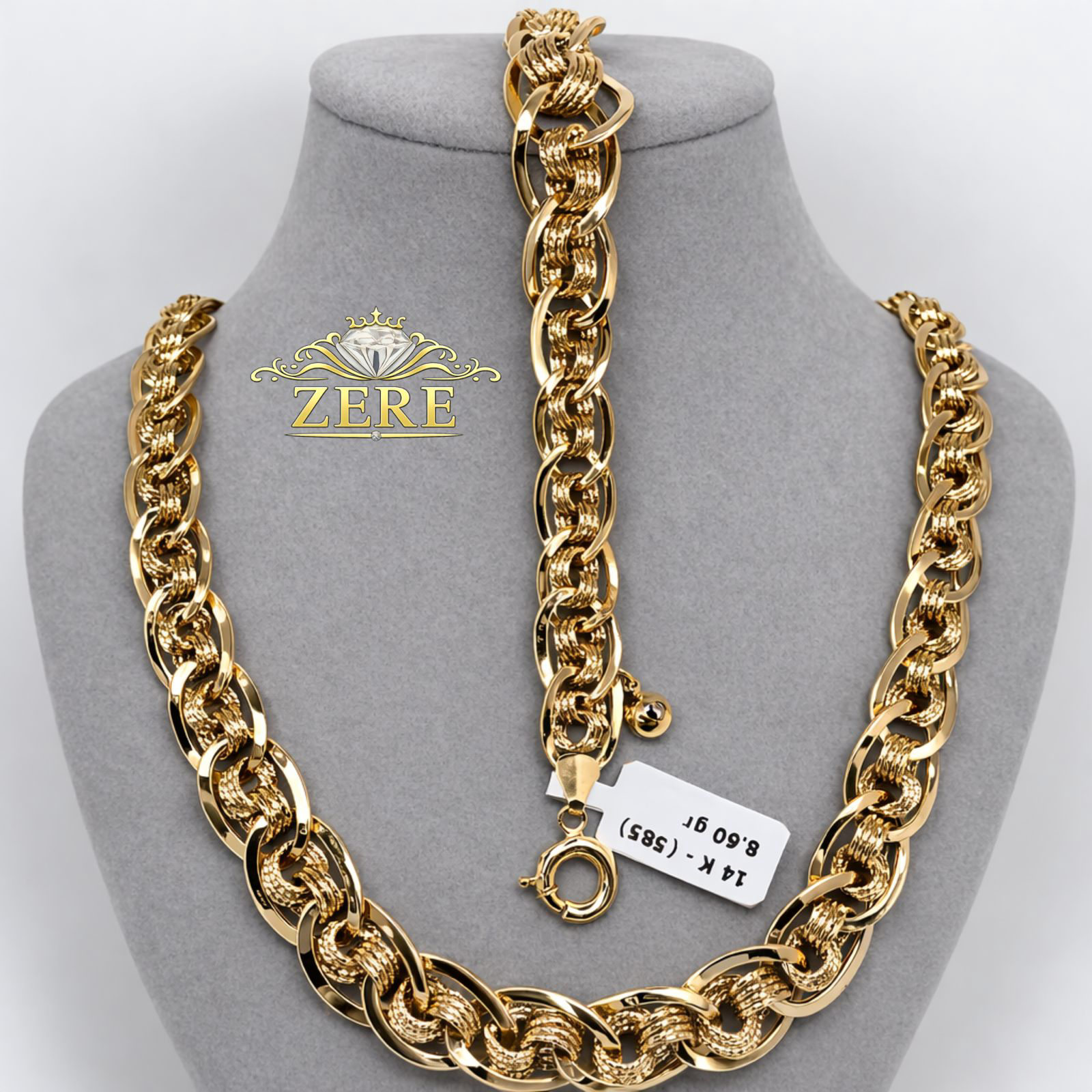 Цепь Zere ZR130318 золото 28гр 60см купить,2660800