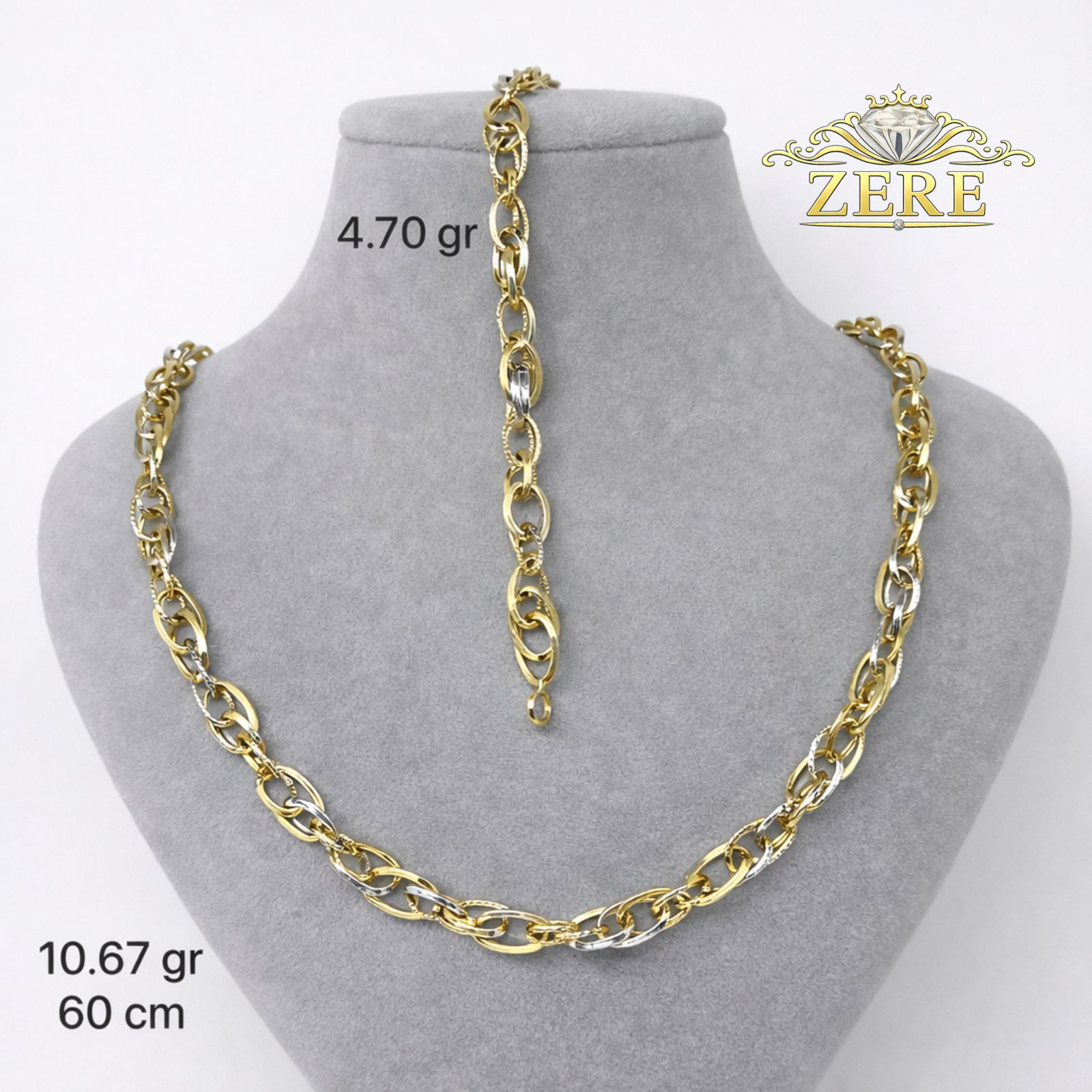 Комплект Zere ZR130326 золото 15.37гр 60см купить,1340375