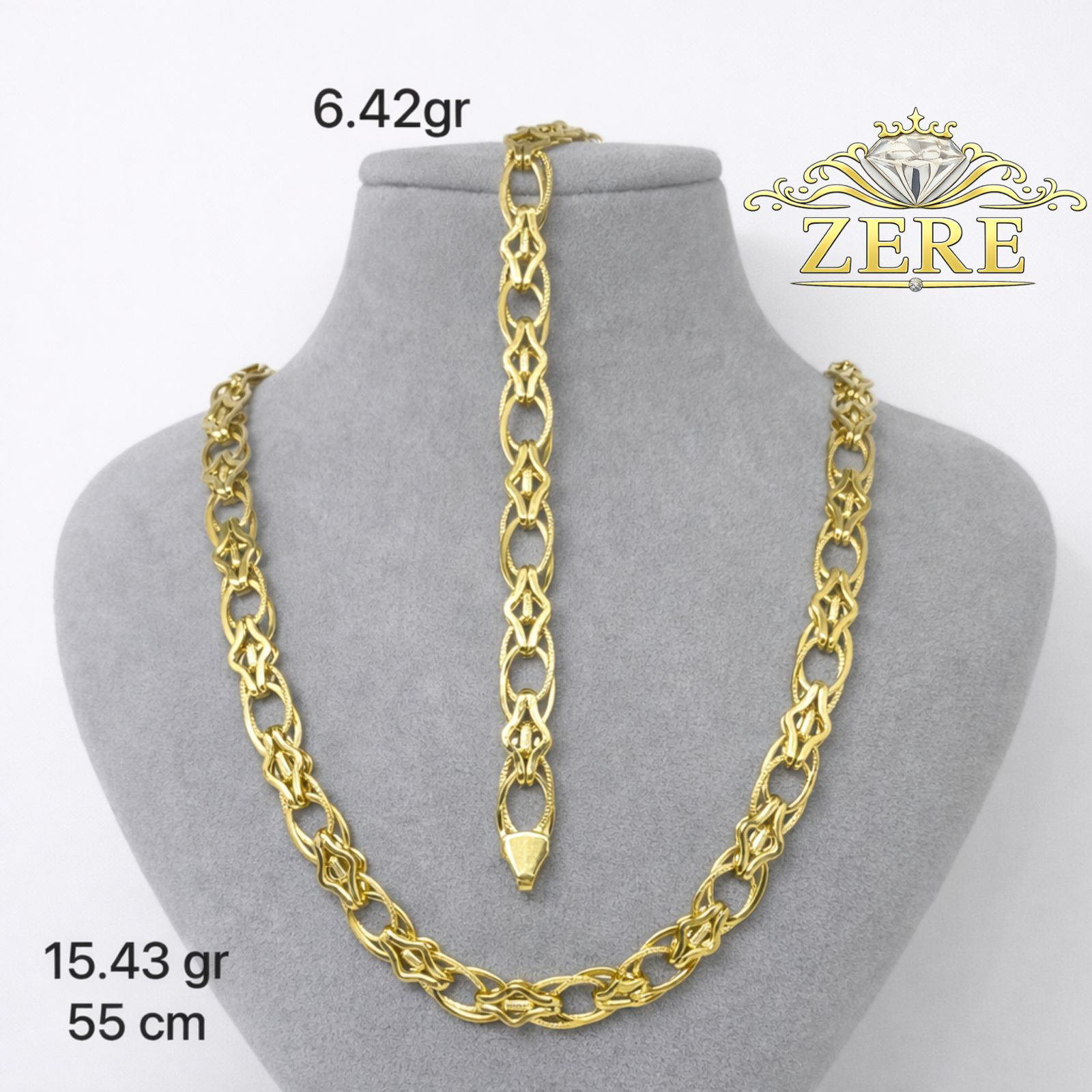Комплект Zere ZR130324 золото 21.85гр 