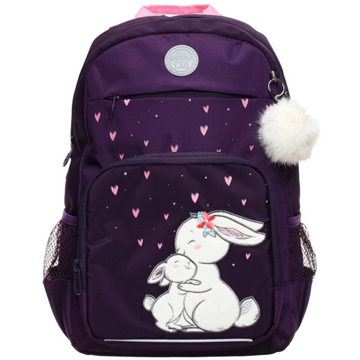 Рюкзак Grizzly Кролики 11л 1284178 фиолетовый купить,NaN