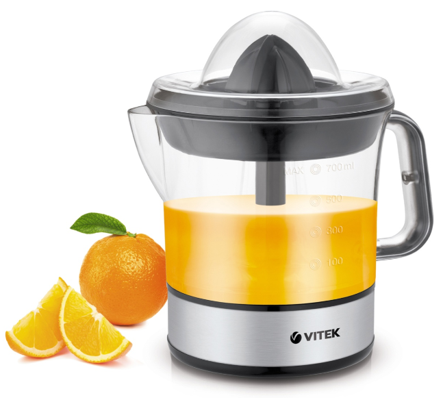 Соковыжималка Vitek VT-3669 черно-серебристая