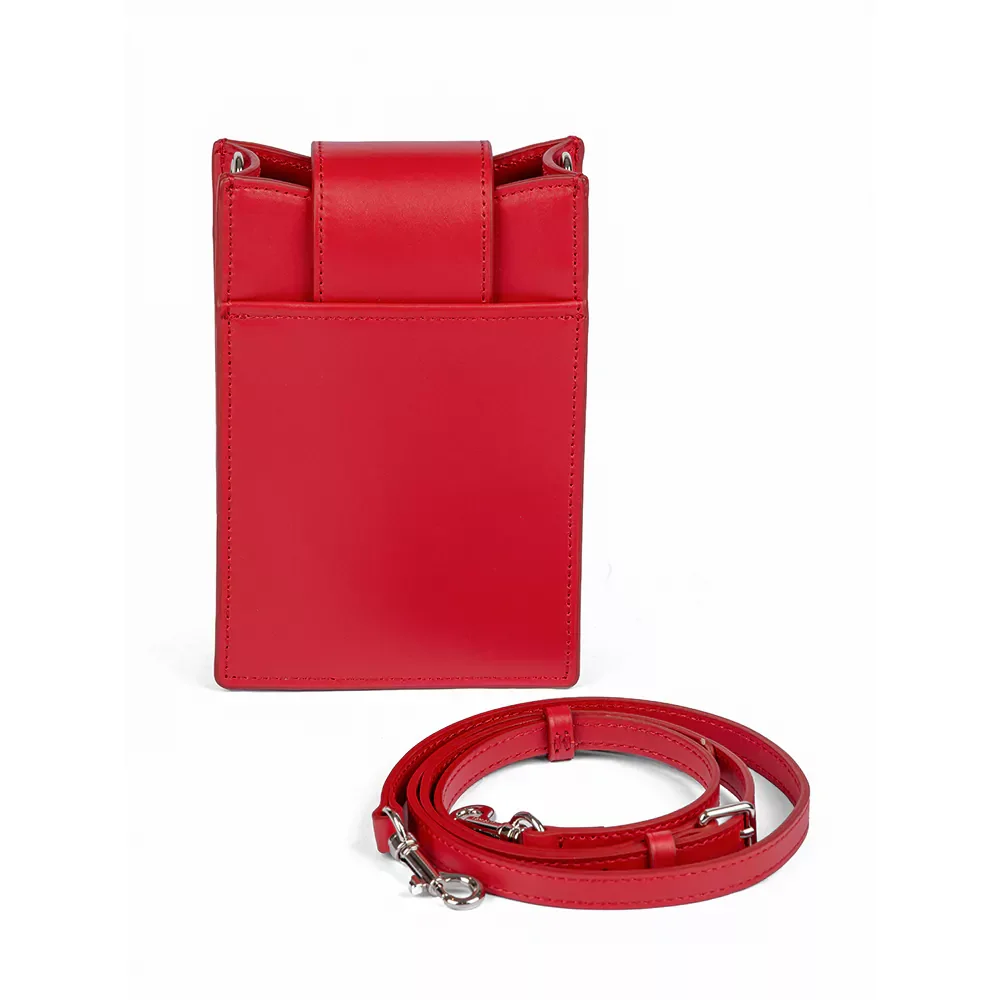 Сумка Lancaster Pochette smartphone A rabat avec fermoir Paris lly 531-018 красная купить,NaN