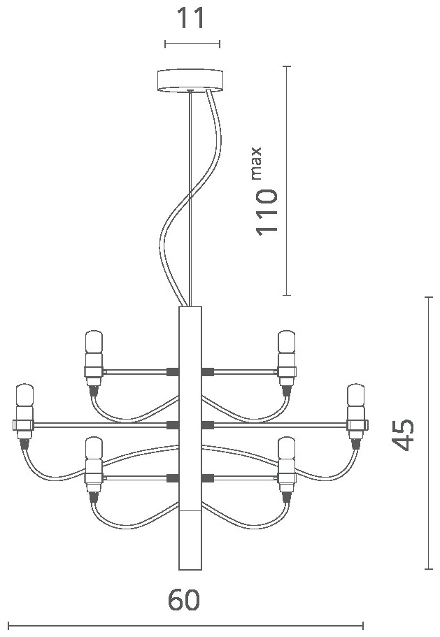 Люстра Divinare Molto 8030/02 LM-18 купить,NaN