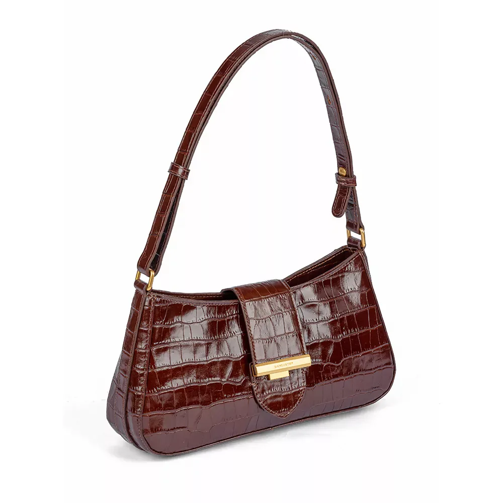 Сумка Lancaster Sac baguette A rabat avec fermoir Exo Iiy 531-019 коричневая - ForteMarket Сумка Lancaster Sac baguette A rabat avec fermoir Exo Iiy 531-019 коричневая купить,0