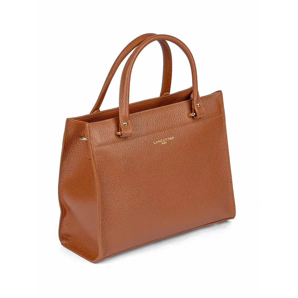 Сумка Lancaster Sac a main Zippe M Foulonne Double 470-63 Camel IN OR коричневая купить,0