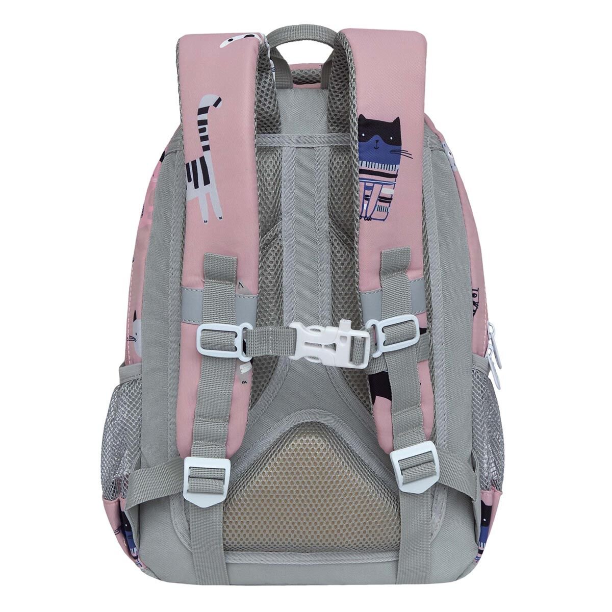 Рюкзак Grizzly Котята 1284788 серо-розовый купить,NaN