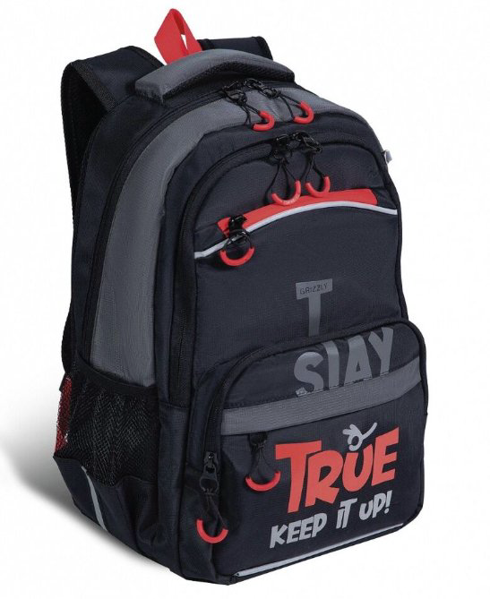 Рюкзак Grizzly Trut 13л черно-красный купить,NaN