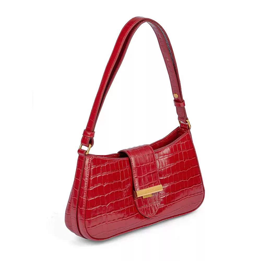 Сумка Lancaster Sac baguette A rabat avec fermoir Exo Iiy 531-019 красная купить,0