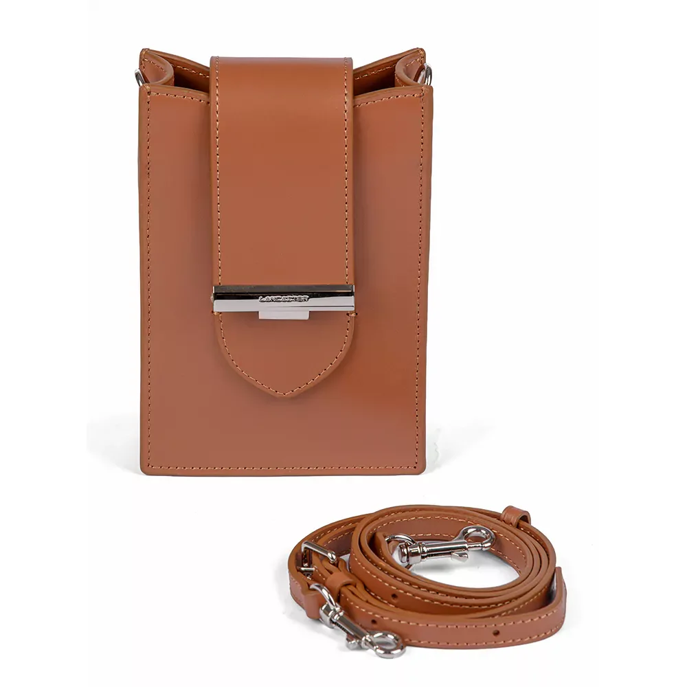 Сумка Lancaster Pochette smartphone A rabat avec fermoir Paris lly 531-018 коричневая купить,NaN