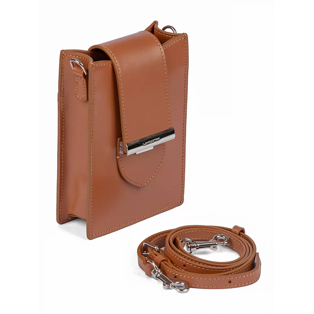 Сумка Lancaster Pochette smartphone A rabat avec fermoir Paris lly 531-018 коричневая купить,NaN
