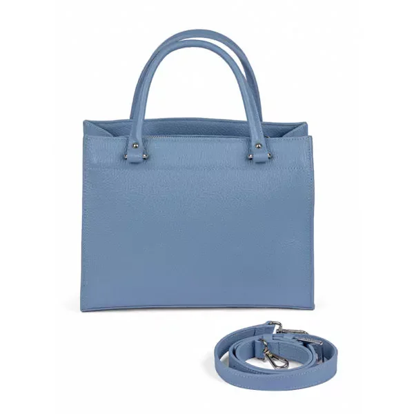Сумка Lancaster Sac a main Zippe M Foulonne Double 470-63 голубая купить,0