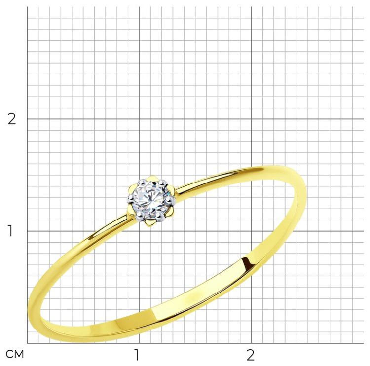 Кольцо Sokolov 018874-2 0.56г золото 16.5р купить,80000