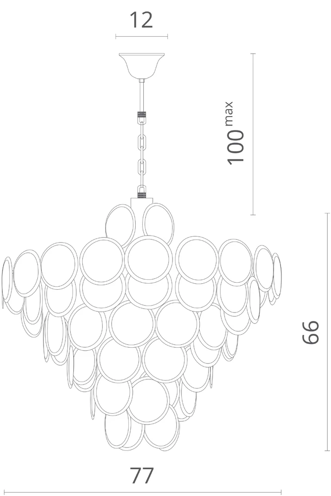 Люстра Divinare Chloe 7566/01 SP-18 купить,NaN