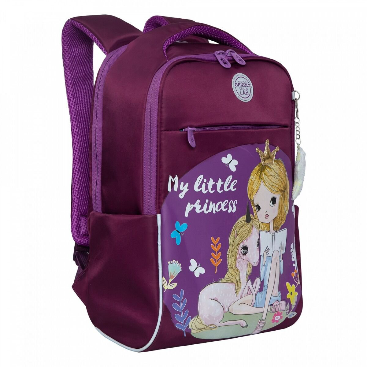 Рюкзак Grizzly My little princess 12л фиолетовый купить,NaN