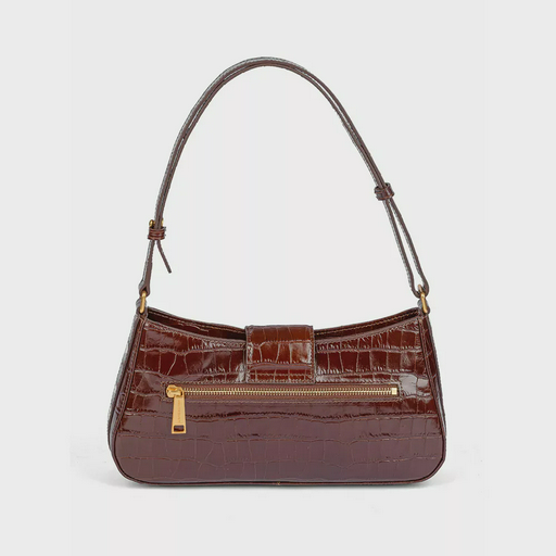 Сумка Lancaster Sac baguette A rabat avec fermoir Exo Iiy 531-019 коричневая