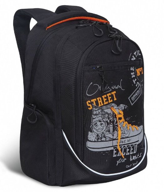 Рюкзак Grizzly Street 21л черный купить,NaN