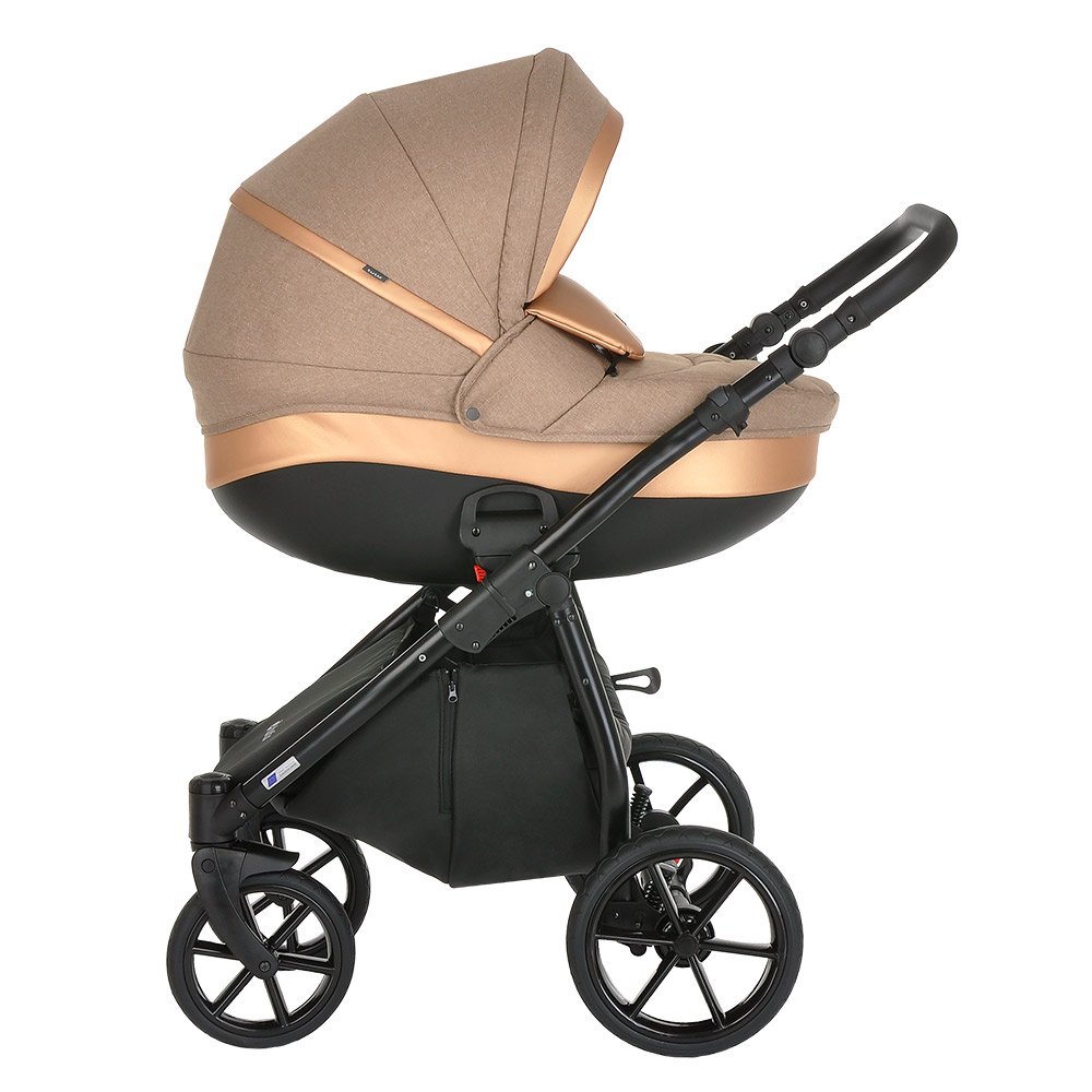 Коляска 2в1 Tutis Nanni Кожа Sand/Gold купить,NaN