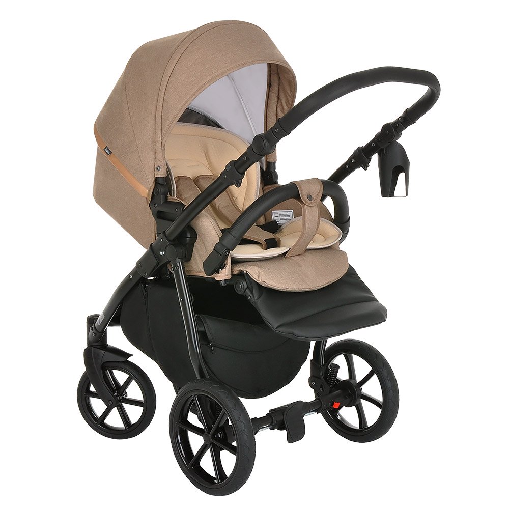 Коляска 2в1 Tutis Nanni Кожа Sand/Gold купить,NaN