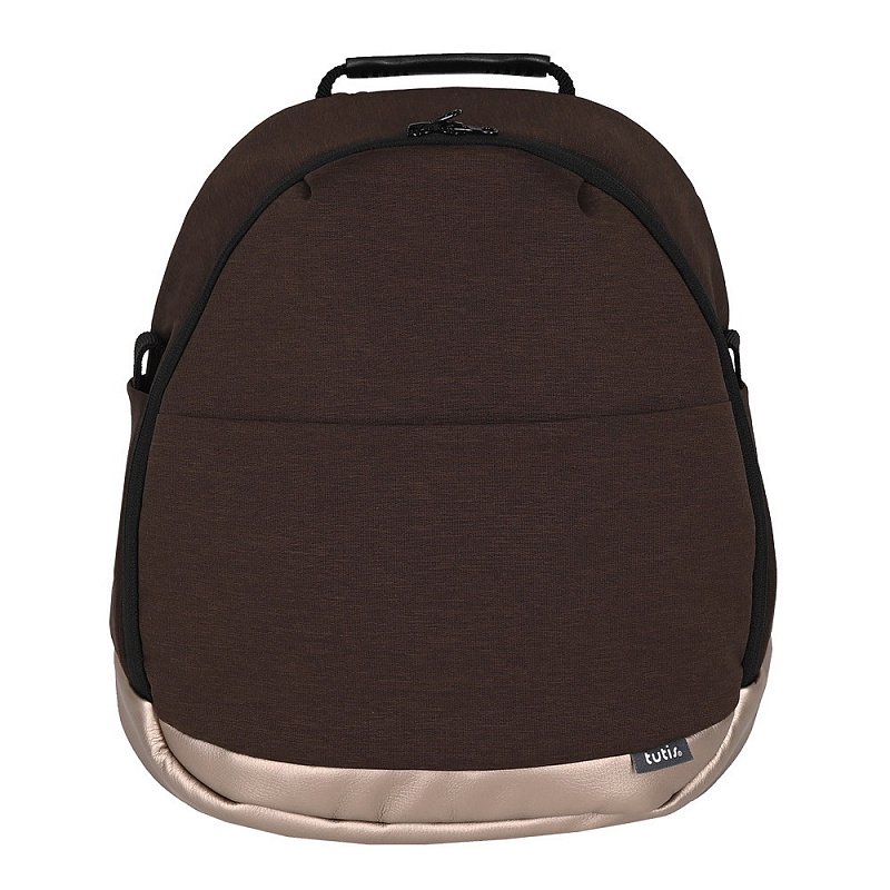 Коляска 2в1 Tutis Nanni Кожа Dark chocolate/Cappuccino Metallic купить,NaN