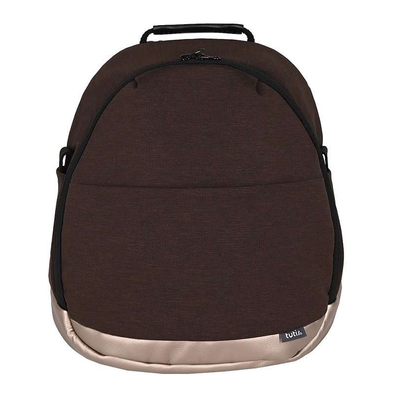Коляска 2в1 Tutis Nanni Кожа Dark chocolate/Cappuccino Metallic купить,NaN