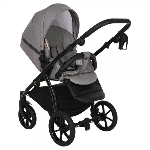 Коляска 2в1 Tutis Nanni Кожа Grey/Dark grey купить,NaN