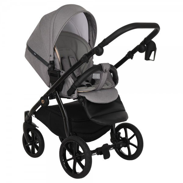 Коляска 2в1 Tutis Nanni Кожа Grey/Dark grey купить,NaN
