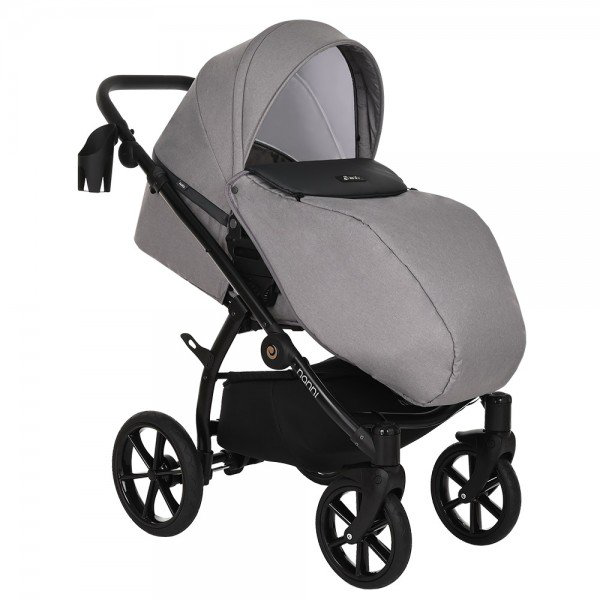 Коляска 2в1 Tutis Nanni Кожа Grey/Dark grey купить,NaN
