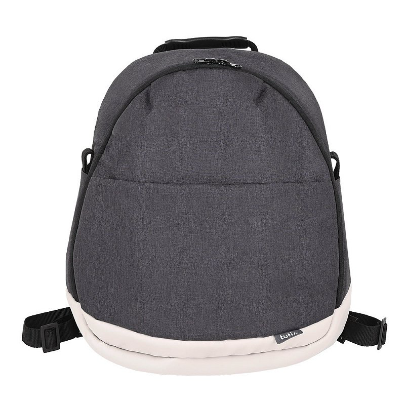 Коляска 2в1 Tutis Nanni Кожа Graphite/Light grey  купить,NaN